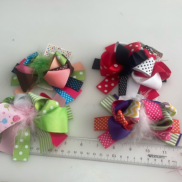 New Set of 10 Boutique Hair Baubles with Alligator Clips - Picture 13 of 14